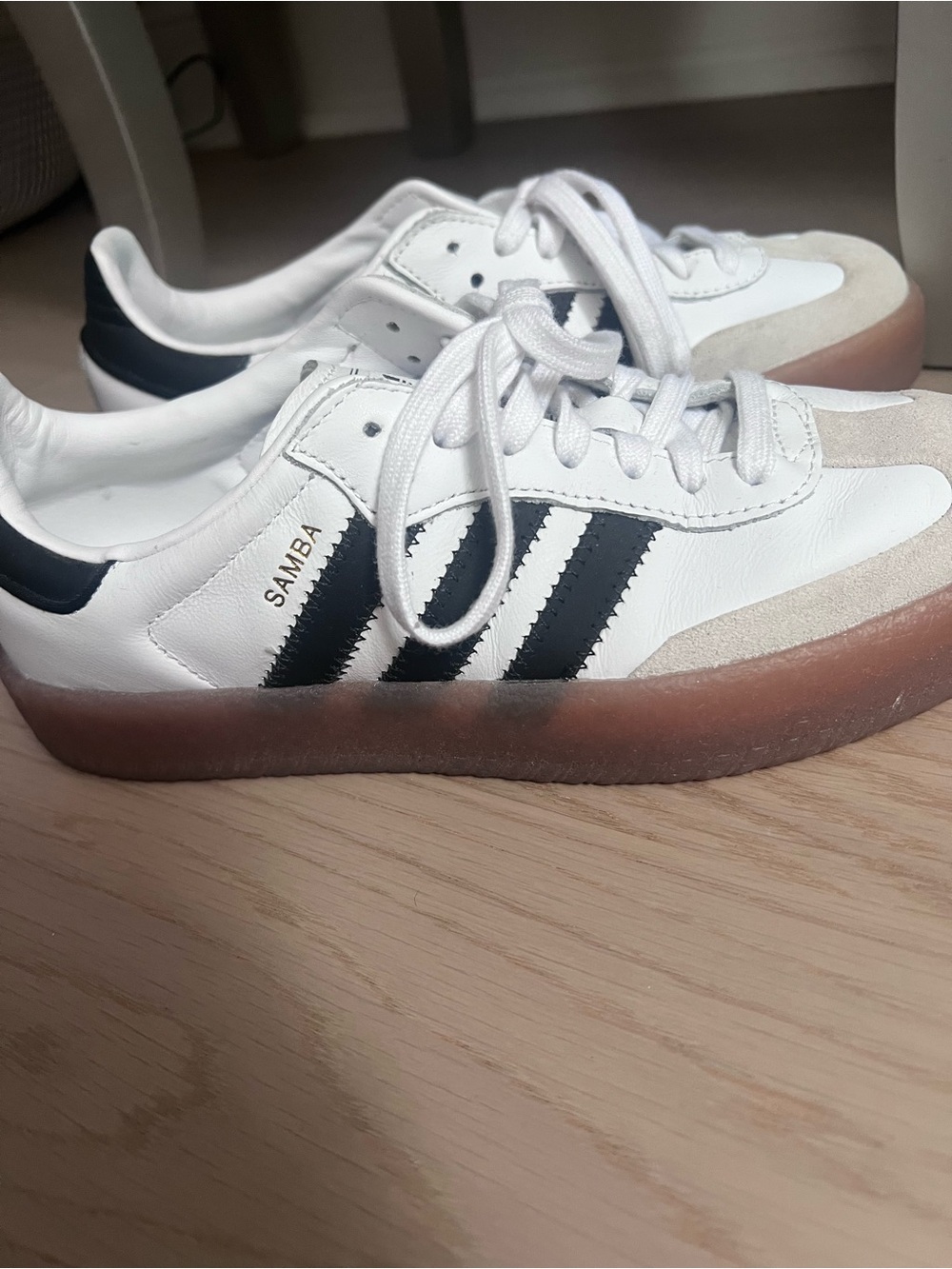 adidas Samba Platform Women’s Sneakers - White, Black & Gum